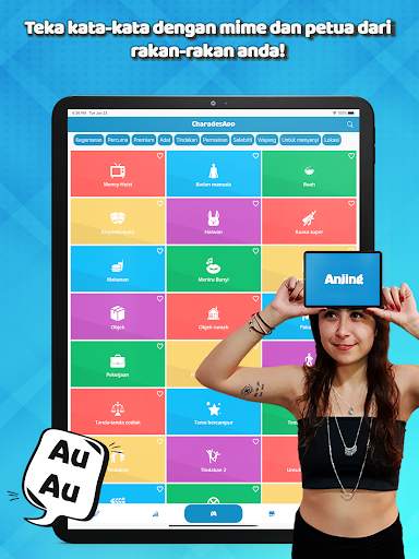 CharadesApp - Ponsel di dahi! (Permainan menebak) screenshot 5