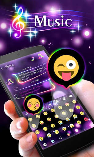 Music GO Keyboard Theme screenshot 2