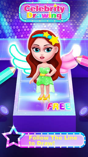 SuperStar Drawing for Kids- Free Games for Girls screenshot 5