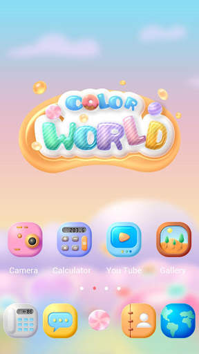 (Free)Color World GO Launcher Theme screenshot 2