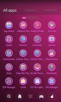 Pink Light GO Launcher Theme screenshot 6