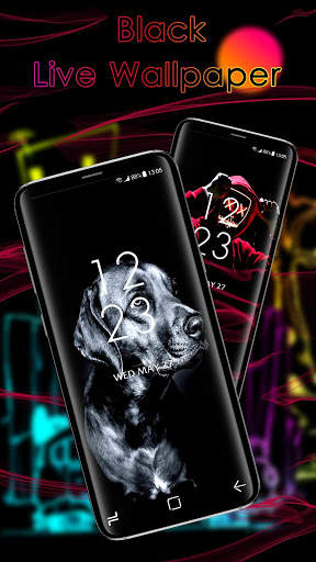 Cool Black APUS Live Wallpaper screenshot 3