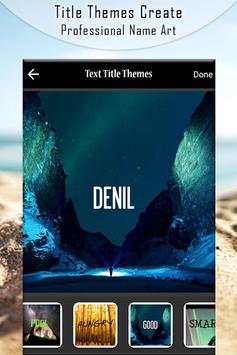 Movie FX Text : Name Art screenshot 1