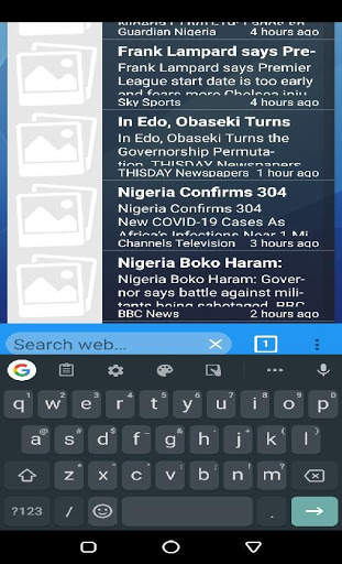 5G Browser screenshot 1