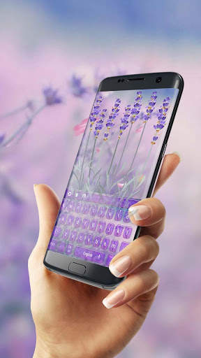 Purple Lavender Love Keyboard screenshot 2