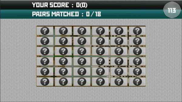 CRICKET MATCHING MEMORY GAME screenshot 2