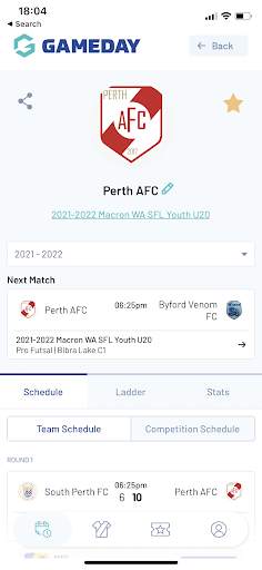 GameDay App screenshot 4