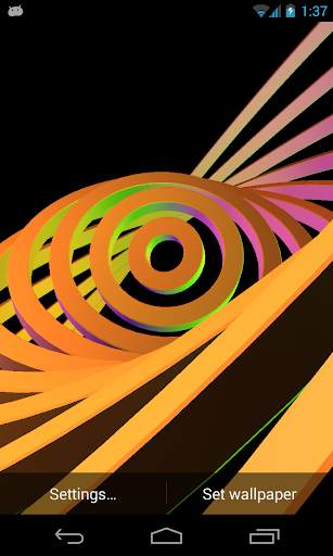 3D Hypnotic Spiral Rings FREE screenshot 1