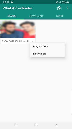 Status Downloader for Whatsapp 1 تصوير الشاشة