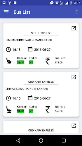 S.T. Bus Schedule screenshot 2