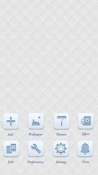 White Here GO Launcher Theme screenshot 5