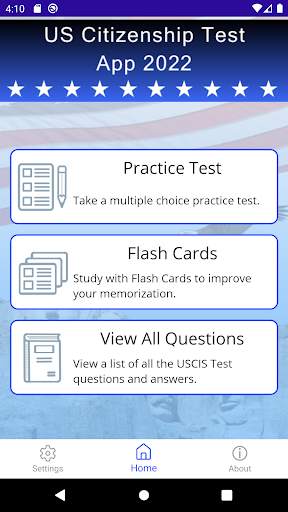 US Citizenship Test App 2022 скриншот 1