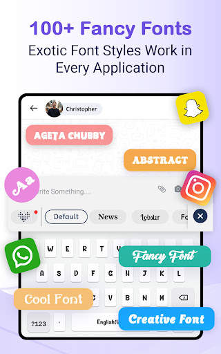 Photo Keyboard themes, Font screenshot 15