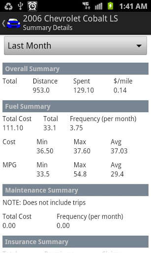 Complete Car Care Free Edition screenshot 8