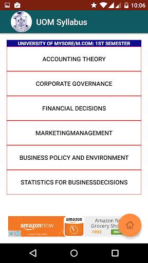 UOM MBA and MCOM Syllabus screenshot 4