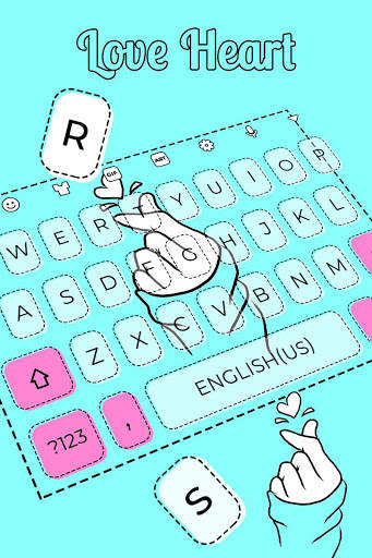 Love Heart Keyboard स्क्रीनशॉट 1