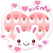 Pink Cute Kitty Keyboard Theme 10001003