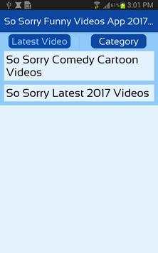 Funny So - Sorry Videos App 2018 Comedy Cartoon screenshot 3