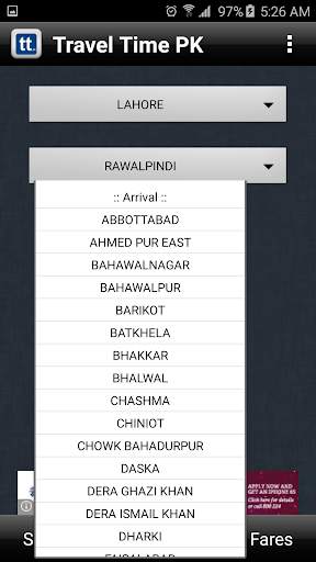 Travel Time Pakistan screenshot 3