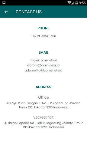 Comsnets screenshot 7