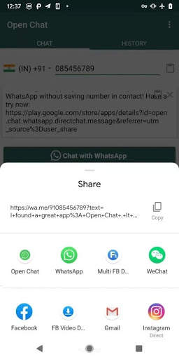 Open Chat - Direct Message & Chat for WhatsApp screenshot 3