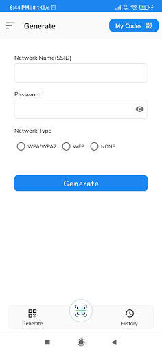 WiFi QR Code Scanner,Generator screenshot 2