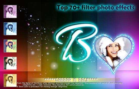 Lighting Text Photo Collage Frame screenshot 1
