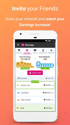 WowApp - Earn. Share. Do Good screenshot 3