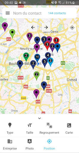 Contact on Map screenshot 3