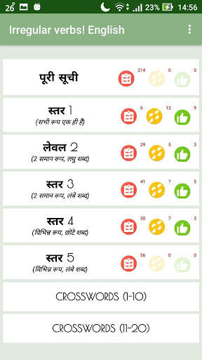 सुपर विधि। अंग्रेजी अनियमित क्रियाएं 1 تصوير الشاشة