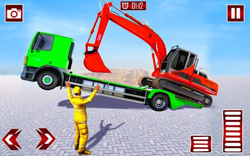 Grand Truck Transport Heavy Excavator Games screenshot 1