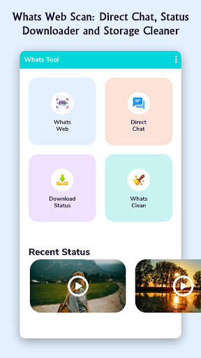 Whats Web Scan: Direct Chat and Status Downloader screenshot 1