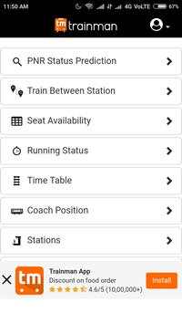 Train Live Status India screenshot 1
