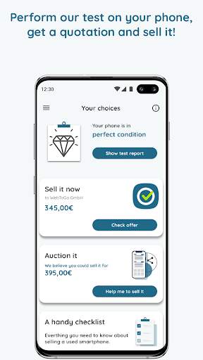myhandycheck – The new way to sell your phone screenshot 1