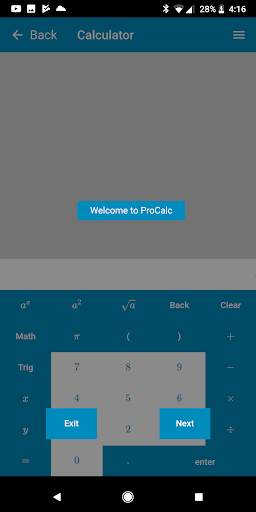 proCalc - Symbolic Derivate and Math Calculator screenshot 2