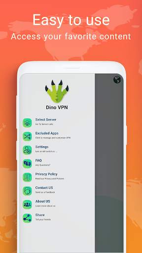 Free VPN : Dino VPN - Unlimited & Secure VPN screenshot 3