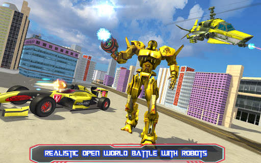 Bus Robot Formula Car Transformation War Game 2021 screenshot 4