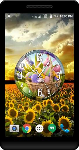 Easter Clock Live Wallpaper screenshot 2