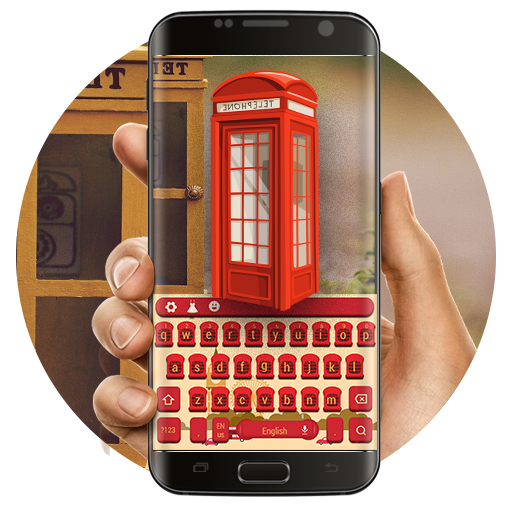 UK phone booth keyboard icon