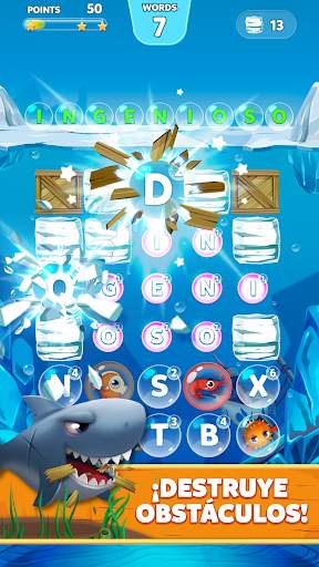 Bubble Words - Juego de conectar letras screenshot 2