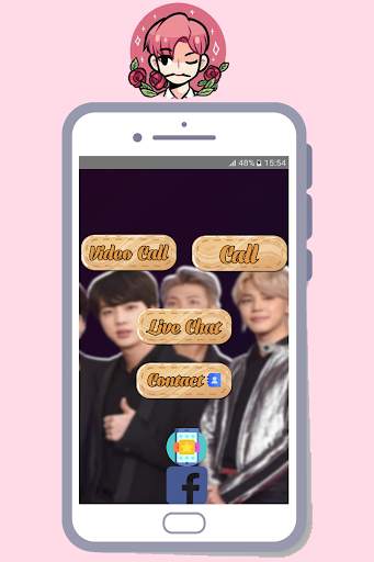 BTS Video Call & Chat - BTS Idol Call You Prank screenshot 2