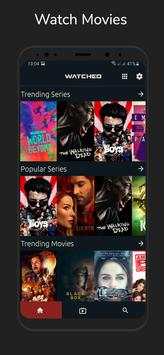 Watched - Movies, Series & Live TV Browser screenshot 1