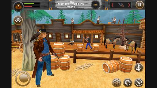 west wild gunfighter: cowboy shooting games screenshot 1