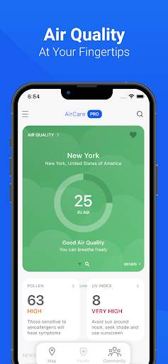 Air Quality & Pollen - AirCare screenshot 1