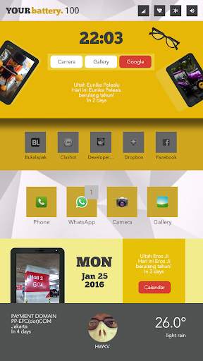 Yello Theme for Total Launcher screenshot 1