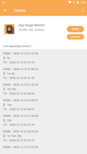 App Usage Tracker para Android screenshot 4