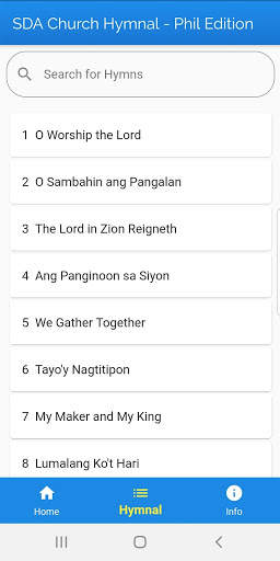 SDA Hymnal - Philippine Edition (Blue Version) screenshot 2