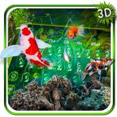 3D Lively Koi Fish Keyboard Theme 10001008
