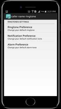 Caller Name Ringtone 2 تصوير الشاشة