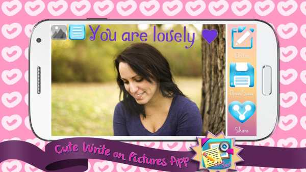 Cute Write on Pictures App screenshot 4